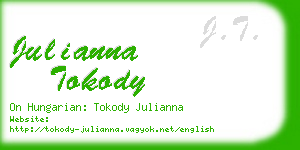 julianna tokody business card